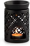 pajoma Nimo Black Ceramic Oil Burner 12 x 12 x 12.5 cm