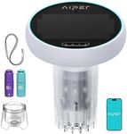 AIPER HydroSync Smart Pool Monitor, 5-in-1 Digital Tester, Snow White