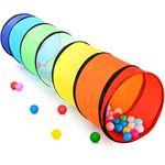 Kids Play Tunnel Tent for Toddlers,Colorful Pop Up Crawl Tunnel Toy for Baby Infant Children or Dog Cat Pets with Breathable Mesh,Collapsible Gift for Boy and Girl Play Tunnel Indoor and Outdoor Games