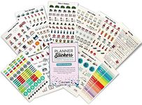 Life & Apples Planner Stickers for Productivity, Fitness, Holidays, Student, Mom, Work and Inspiration - 493 Variety Sticker Set for Monthly, Weekly, Daily Planners, Journals and Calendars