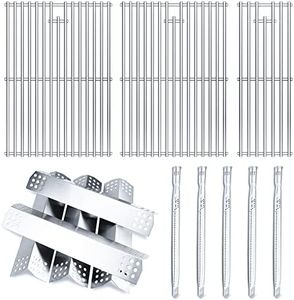 Hisencn Grill Parts Kit for Home Depot Nexgrill 5 Burner 720-0882A Gas Grill, Stainless Steel Grill Burners, Heat Plates Tent Shields Flame Tamers, Cooking Grates for Nexgrill Grill Parts