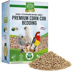 Small Pet Select 100% Natural Corn Cob Bedding for Pets Small Animal & Bird Cage Litter Safe for Hamsters, Guinea Pigs & More -12lb