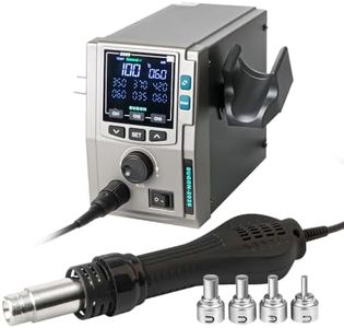 SUGON 2026 700W Hot Air Soldering Station Heat Gun Temperature Control 100-500°C Curve Mode 4 Nozzles & Quick-Change Auto Sleep & Cooling For PCB/Smartphone Repair