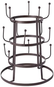 DII Metal Kitchen Storage Collection 3-Tier Mug Tree Stand, 9.5x12.75", Rustic Bronze