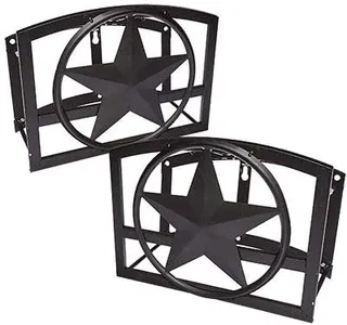 Panacea 84015 Star Hose Holders, Black, Pack of 2