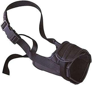 Ferplast Muzzle for dogs SAFE MEDIUM Anti-bite, Sturdy nylon, Open at the front, Soft padding, Adjustable with Velcro, A: 46÷80 cm - B: 20÷25 cm - B: 12 cm