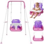 Upgraded Toddler Swing with Tray, B