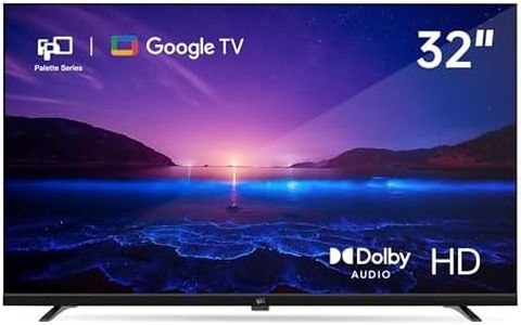 FPD 32-inch Smart TV Google TV HD 720p with Google Play and Google Cast Built-in, HDR 10, Dolby Audio, Voice Remote, Stream Live TV(Palette-Series, CG32-P3, 2024 Model)