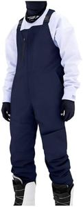 Cheyubny Mens Snow Bibs Waterproof Insulated Overalls with Zipper Pockets Adjustable Straps Winter Thermal Snowboarding Pants