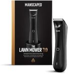 MANSCAPED® Electric Groin Hair Trimmer, The Lawn Mower® 3.0, Replaceable Ceramic Blade Heads, Waterproof Wet/Dry Clippers, Standing Recharge Dock, Ultimate Male Hygiene Razor