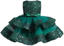 Miipat Baby Girl Pageant Dress Ruff