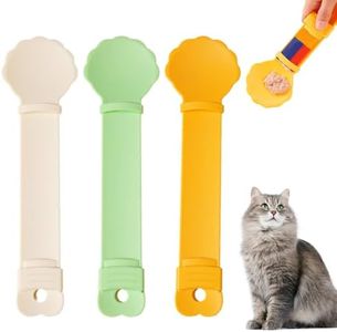 3pcs Cat Strip Feeders Can Spoon 2025 New Cat Strip Feeder Spoon Cat Treat Spoon Squeeze Dispenser, Cat Squeeze Treat Spoon Cat Treat Pusher Cat Food Spoon for Cat Treats (style1)