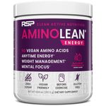 RSP AminoLean - All-in-One Pre Workout, Amino Energy, Weight Management Supplement with Amino Acids, Complete Preworkout Energy for Men & Women, Blackberry Pomegranate, 30 Servings