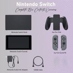 Nintendo Switch with Black and Gray Joy-Con with Dock, High Speed HDMI Cable (Renewed)