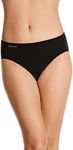 Jockey Women's Underwear No Panty Line Promise Hi Cut Brief, Black, 12