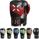 FightX Kids Boxing Gloves for 3-8 Years 4 6 Oz Training MMA Boys Girls Kickboxing Punching Gloves for Training, Punching Bag, Muay Thai, MMA (Red, 6oz)