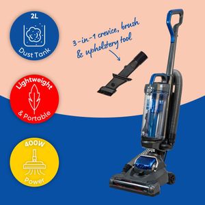 Russell Hobbs Athena2 Upright Vacuum Cleaner – Lightweight Bagless