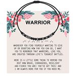 KUIYAI Warrior Gift Warrior Morse Code Bracelet Cancer Survival Gift Fighter Gift Inspirational gift (warrior code br UK)