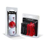 Team Golf NCAA Texas Tech Red Raiders Logo Imprinted Balls (3 Count) & 2-3/4" Regulation Tees (50 Count), Multi Colored