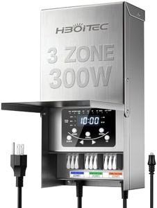 HIBOITEC 300W Low Voltage Landscape Transformer with 3-Zone Controller