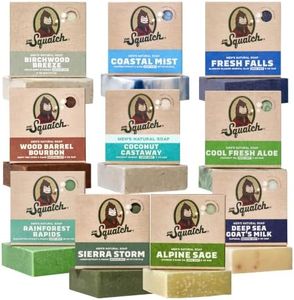 Dr. Squatch Natural Men’s Bar Soap, Body Soap Bar (5oz, 10-Pack)
