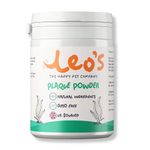 Leo's Plaque Off Powder For Dogs & Cats | 200g Pet Teeth Cleaning Care & Bad Breath Freshener Dental Products | 100% Natural | No More Dog Toothbrush or Dog Toothpaste | Plaque Remover For Dogs & Cats