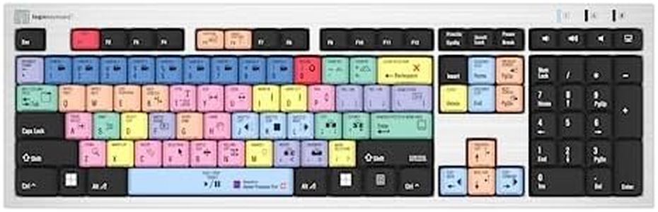 Logickeyboard 'Slimline' Designed for Editing in Adobe Premiere Pro on Windows PC • p/n LKBU-PPROCC-AJPU-US