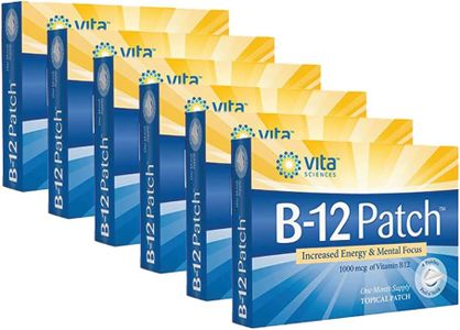 Vita Sciences Vitamin B12 Application - Extra Strength Formula for Men and Women, 1 Month Supply. Boost Energy, Focus, Memory and Metabolism - Pack of 6