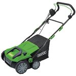 Draper 1800W Electric 2-in-1 Lawn Aerator/ Scarifier 230V 3500rpm | 45L Grass Collection Bag | Gardening Lawn Roller | 380mm Working Width | 16 Robust Blades | 97922