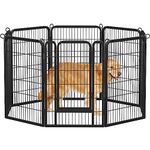 costoffs Dog Playpen/Fence Outdoor for Large/Medium/Small Dogs/Puppies, 100 cm Height 8 Panels Pet Pen for Yard/Camping, Foldable&Portable Exercise Pen for Small Animals