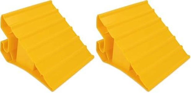 Camco Super Wheel Chock - Helps Keep Your Trailer in Place So You Can Re-Hitch - (44492) (Pack of 2)