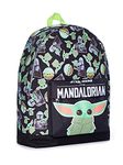 Star Wars The Mandalorian Baby Yoda Childrens Backpack Black Green