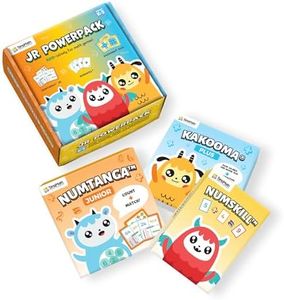 Kakooma JR PowerPack Math Games (Grades K-2) – Set of 3 Fun & Educational Card Games – Perfect for Home Learning, Fact Fluency & Enrichment