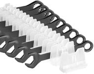 80PCS Modular Wrench Organizer Wrench Holder - Wrench Tool Organizers for Tool Drawer Storage, Wrench Storage Set with Metric & SAE Label, Wrench Rack Tool Gift for Professional Mechanics,Transparent