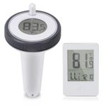 Pool Thermometer Digital Thermometer, Water Tester with IPX7 Waterproof, Indoor Outdoor Water Temperature Gauge for Swimming Pool, Hot Tub, Spa, Hot Spring, and Bath Water