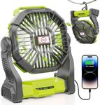 DOWILLDO Camping Fan with LED Lante