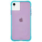 Case-Mate - iPhone XR Case - TOUGH - iPhone 6.1 - Turquoise/Purple Neon