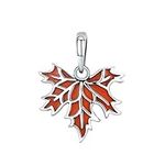 Autumn Maple Dangle 925 Sterling Silver Maple leaves Charm Beads for Pandora Charms Bracelet & Necklace