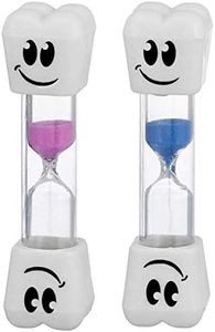 Smile Tooth 2 Minute Sand Timer Assorted colors (2 Pack)