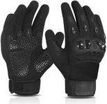 WESTWOOD FOX Motorbike Gloves for Men Women, Full Finger Breathable Touch Screen Motorcycle Gloves for Road biking, ATV MTB Riding, Racing, Cycling, Hiking, Motocross Racing (Black, M)