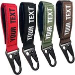 Custom Personalized Keychain, Embroidery Double-sided Keychain Customized key tag Luggage tags Accessories for Backpacks, Cars, motorcycle, Gift