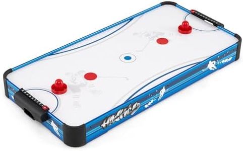Costway Tabletop Air Hockey Table, 40 Inch/101 cm Indoor Air Hockey Arcade Table w/12V Powerful Electric Fan Motor, 2 Pucks & 2 Pushers for Adults and Kids, Game Room, Living Room, Home, Office