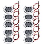 EMSea 10Pcs 8 Ohm 1W Magnetic Speakers Replacement Mini Metal Speakers Mini DIY Magnetic Speaker Replacement Loudspeaker 20x14mm/ 0.78x0.55inch