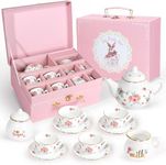 Porcelain Tea Set for Girls, Tea Pa