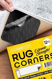 Anti Skid Rug Corner Grippers - 12 Pack