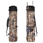 Wowelife Fishing Rod Carrier Fishing Reel Organizer Pole Storage Bag for Fishing and Traveling,A Gift for Family Father, Daughter and Friends (Camouflage)