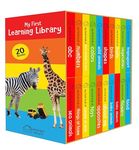 My First Learning Library: Boxset of 20 Board Books for Kids (Vertical Design)