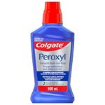 Colgate Peroxyl Antiseptic Mouthwash with 1.5% Hydrogen Peroxide, Alcohol Free Mouth Sore Rinse for Canker Sores and Minor Oral Irritations and Burns, Mild Mint, 500 mL Bottle