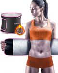 TESETON Plus Size Waist Trainer for Women and Men, Waist Trimmer for Women, Sweat Belt for Plus Size, Wraps for Belly Fat, Sauna Stomach Sweat Band Sport Fitness 01 Pink XL