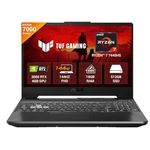 ASUS TUF A15, AMD Ryzen 7 7445HS, Gaming Laptop(RTX 3050-4GB/75W TGP/16GB RAM/512GB SSD/FHD/15.6"/144Hz/Backlit Keyboard/48Whrs/Win11/MS Office24/Graphite Black/2.3 Kg) FA506NCG-HN200WS
